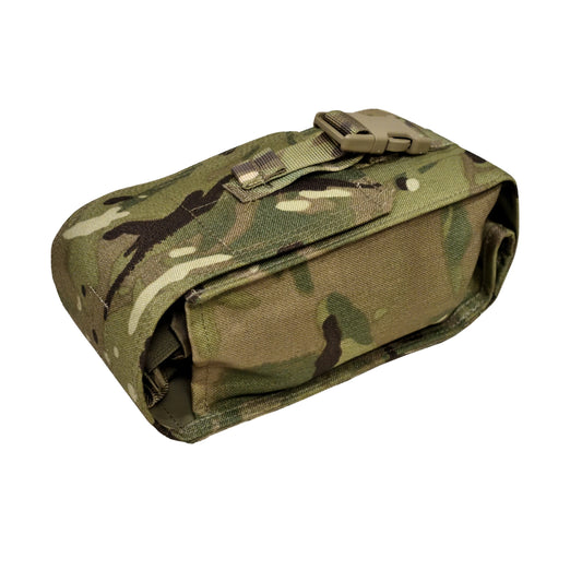 Angled front left view of Combat UGL Pouch MTP.