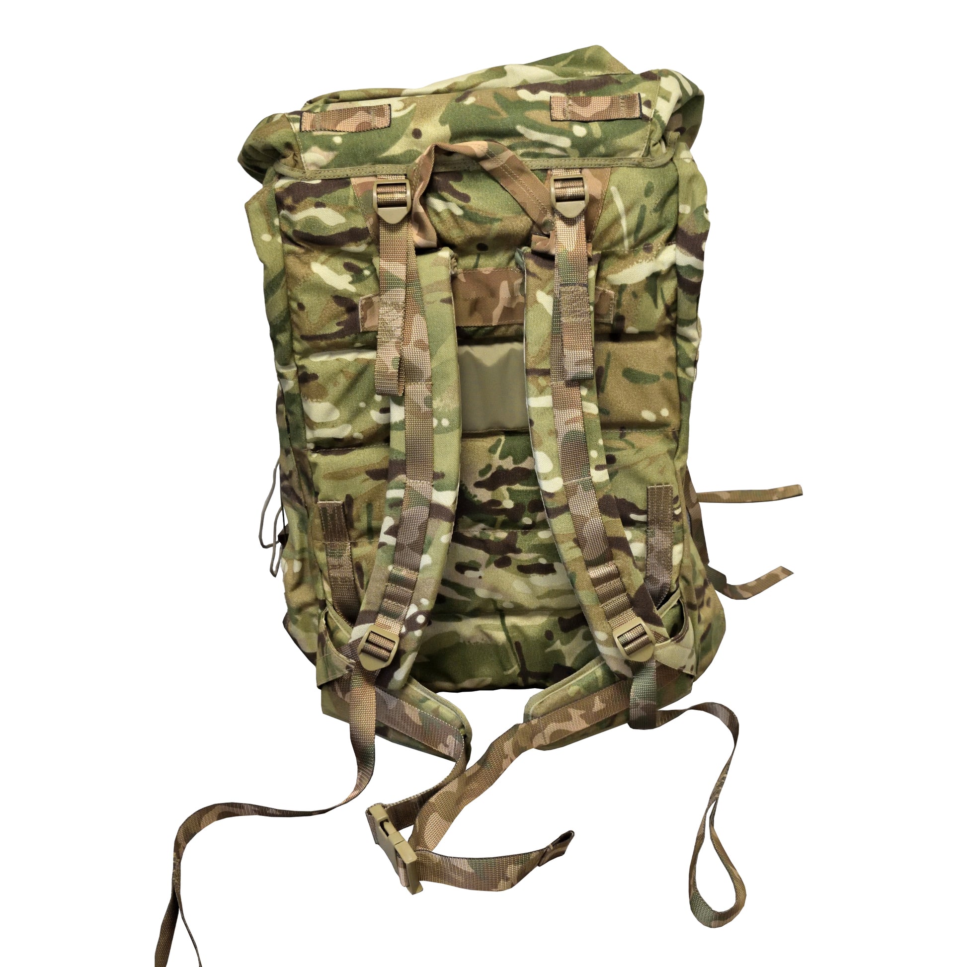 Close-up of strap adjustment details on Rucksack MTP IRR.
